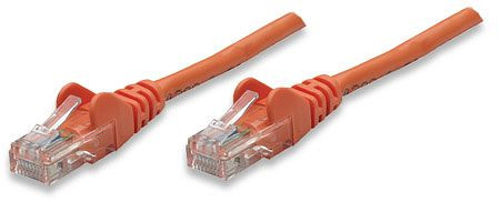 INTELLINET Netzwerkkabel, Cat5e, UTP, RJ45-Stecker / RJ45-Stecker, 15 m, orange, 338325