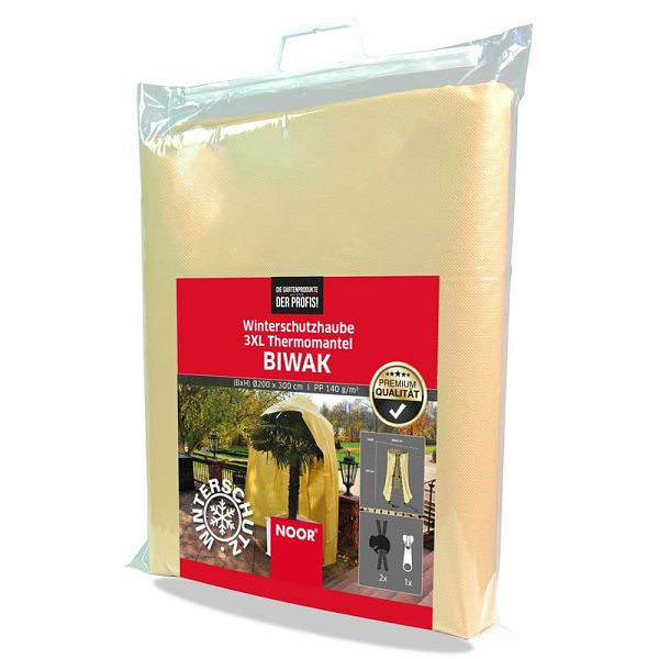 NOOR Winterschutzhaube Biwak XXXL Ø200cm x H 300 cm beige 140g/m², 0111BIWAXXXL
