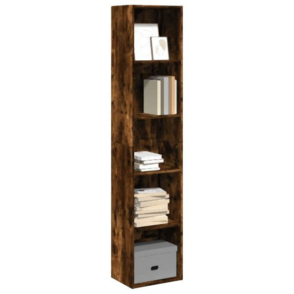 vidaXL Bücherregal Räuchereiche 40x30x189 cm Holzwerkstoff, 857889