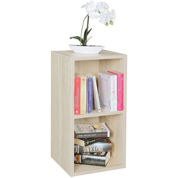 Wohnling Standregal Holz 30x60x30 cm Modern Sonoma Klein, WL5.176