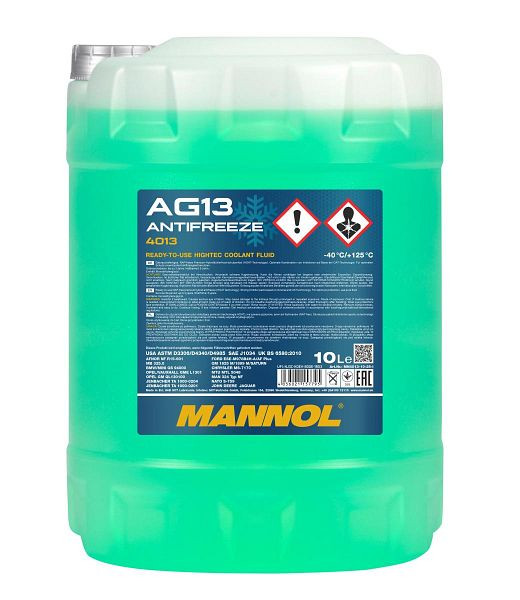 MANNOL 4013 Lösung AG13 (-40) Hightec, VE: 10 l, MN4013-10