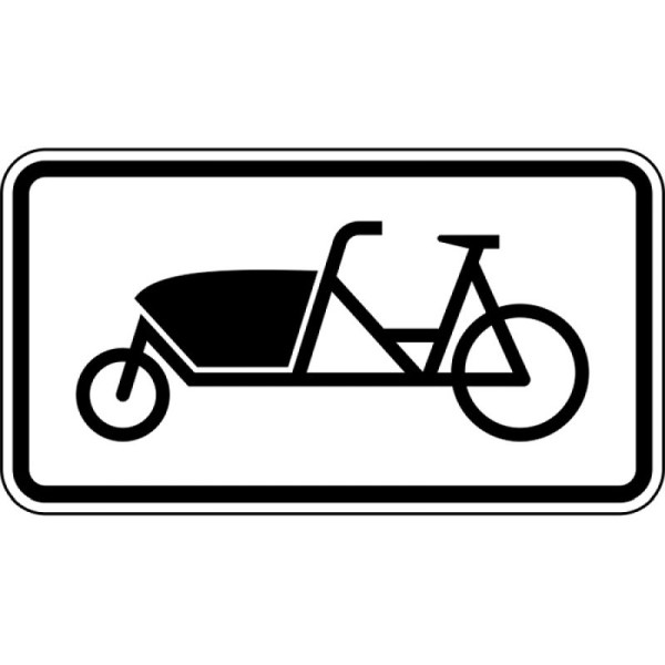 Stein HGS Fahrrad zum Transport von Gütern oder Personen - Lastenfahrrad, 600 x 330 mm, Flachform 3 mm, RA2, 1010-69-223