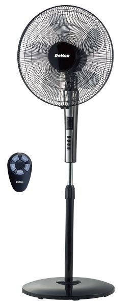 DeKon Stratos Control Silence Stand-Ventilator, schwarz, ca. 40 cm, B 480