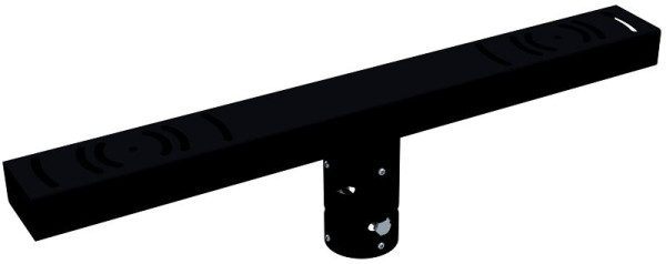 Schake Strahlertraverse für den klappbaren Mast, Aufnahme von 2 Strahlern, 3531T1-RAL9005