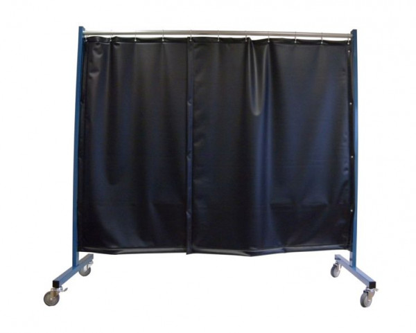 SINOtec TransFlex Schutzwand, 1-teilig, fahrbar, Vorhang 0,4mm Dicke, dunkelgrün matt Bausatz, 10003146