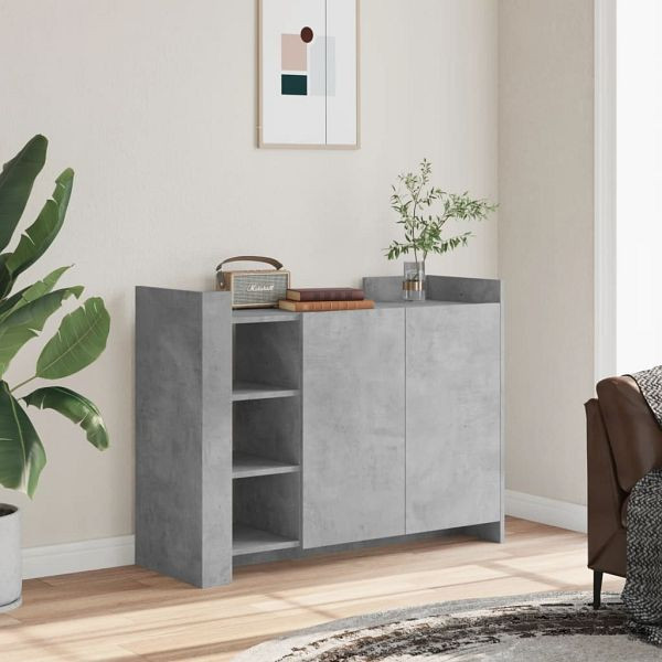 vidaXL Sideboard Betongrau 100x35x75 cm Holzwerkstoff, 848412