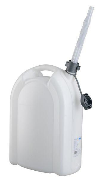 Rapid Robuster 20 Liter Kunststoffkanister aus HDPE, lebensmittelecht, nicht eichfähig, transparent, Auslaufrohr, 24 219