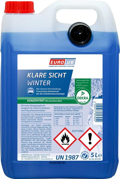 Eurolub KLARE SICHT WINTER KONZENTRAT, VE: 5 L, 803005