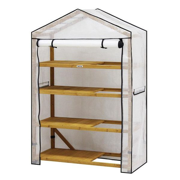 VegTrug Gewächshaus 71x49x157 cm, Farbe Grey Wash, 1080