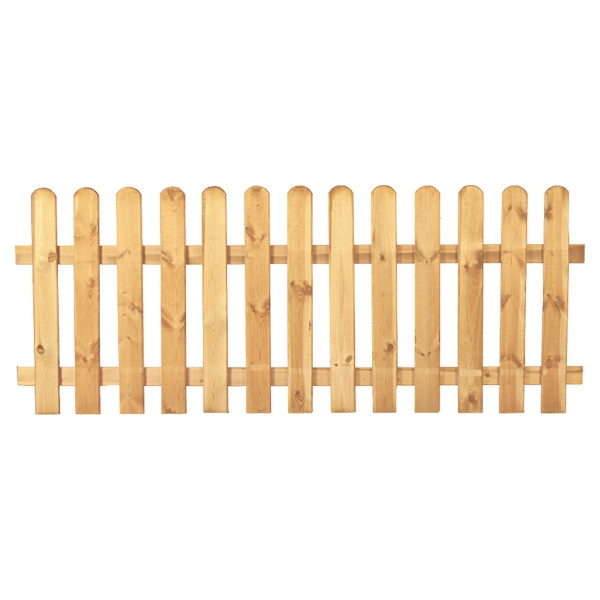 T&J HEIKO-Gartenzaun gerade 200 x 80 cm, Latten 20/90 mm, glatt, kdi grün, Riegel 28/70 mm, 16003