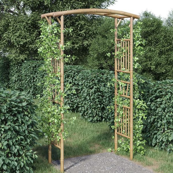 vidaXL Rosenbogen Bambus 118x40x187 cm, 341746