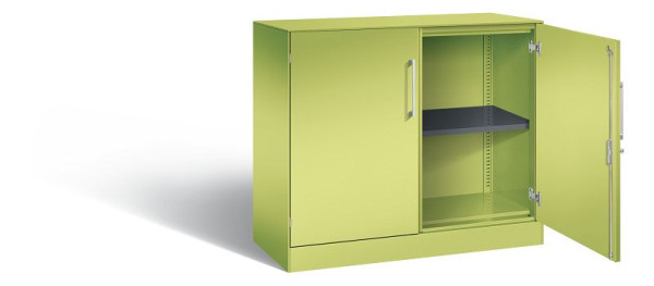 C+P Sideboard mit Flügeltüren Asisto, H915xB1000xT435mm, Farbe: Viridingrün / Viridingrün, Bügelgriff, 2 OH, 141052-000 S10182