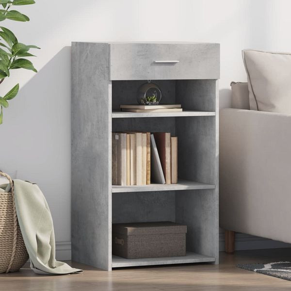 vidaXL Sideboard Betongrau 50x42,5x93 cm Holzwerkstoff, 846330