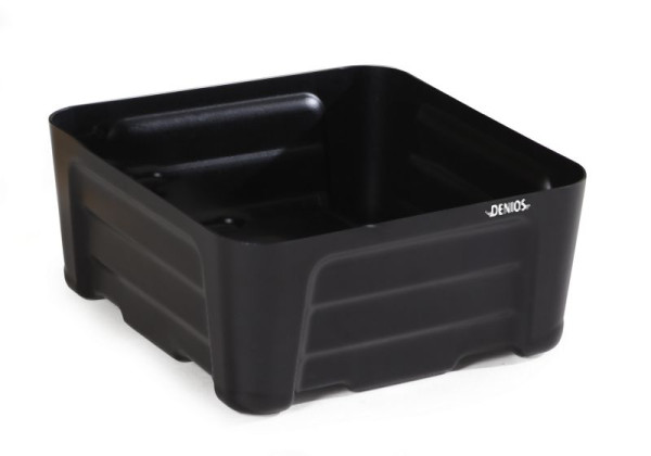 DENIOS Kleingebindewanne aus Polyethylen (PE), 20 Liter Auffangvolumen, 400 x 400 x 180 mm, 328349