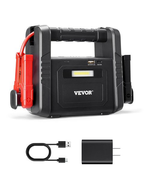 VEVOR Auto Kfz Starthilfe, 4000A 88,8Wh Lithium-Booster Auto Starthilfe Powerbank, YJDYQDK240009J5Y0V2