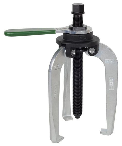 KUKKO 3-armiger Abzieher "Alligator" mit voreinstellbaren Abzughaken, Spannweite außen: 200 mm, 12-3