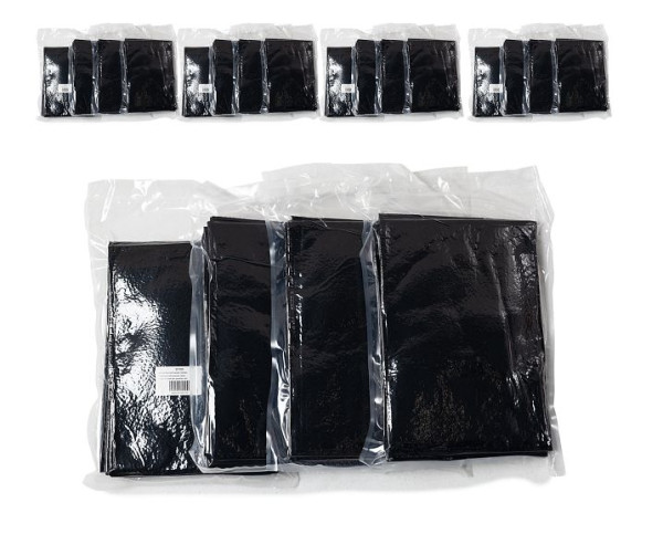 DENIOS Sandsäcke, gefüllt mit Wasser-absorbierendem Granulat, schwarz, Set, VE: 100 Stück, 321339