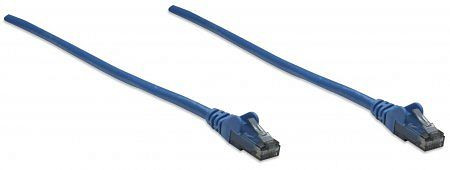 INTELLINET Netzwerkkabel, Cat6, U/UTP, CCA, RJ45-Stecker/RJ45-Stecker, 10,0 m, blau, 343770
