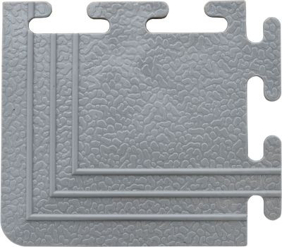 Kunzer Ecke PP GRAU zu Werkstattboden 7GBEV10, VE: 4 Stück, 7GBEV ECKE GRAU