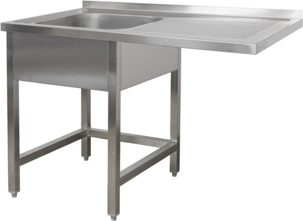 A&S Polarny Spülzentrum 1200 x 600 x 850 mm 1 Becken links, ohne Grundboden, 600 mm Tiefe, SPZO1261BL
