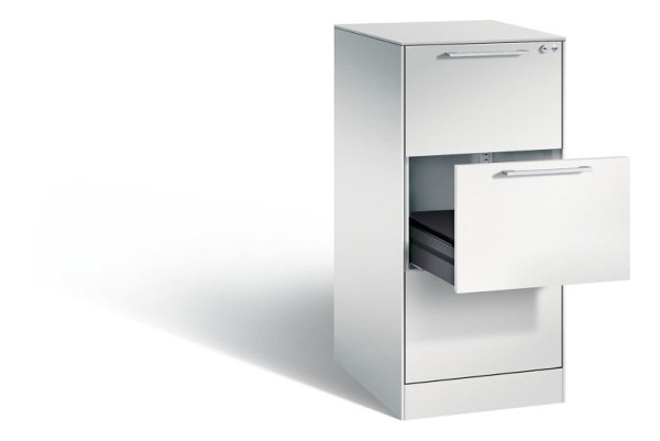 C+P Karteischrank Asisto, H1010xB440xT600mm, Farbe: Lichtgrau, Bügelgriff, 146245-321 S10000
