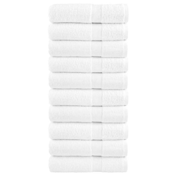 vidaXL Premium-Handtücher SOLUND 10 Stk. Weiß 50x100cm 600 g/m², 137126
