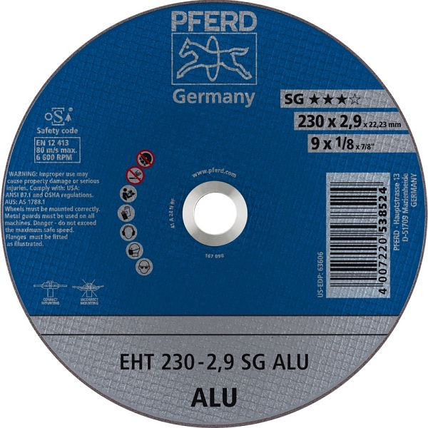 Pferd Trennscheibe EHT 230-2,9 SG ALU, VE: 25 Stück, 61328323