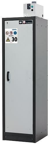 asecos Gefahrstoffschrank Basis-Line 30-63R, 565 mm, 3 Einlegeböden, Tür grau (rechts), 3100706130076