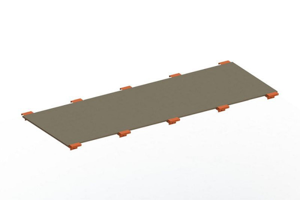 Meta Spanplattenboden 3300x1100x19 mm, für Palettenregal MULTIPAL, 20077724