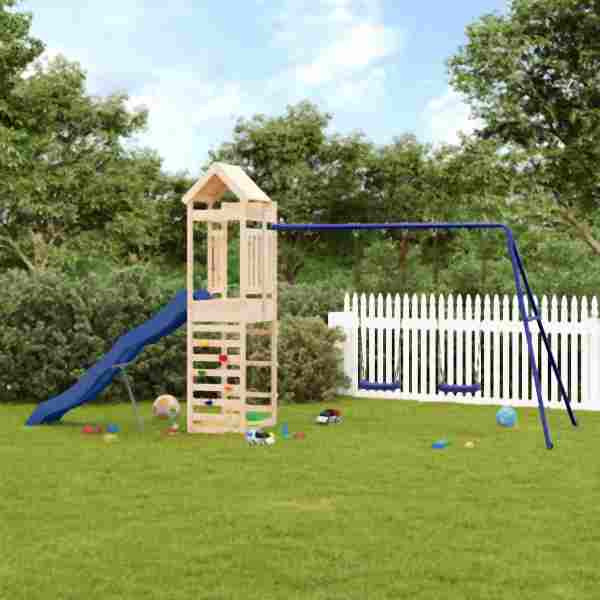 vidaXL Spielturm Massivholz Kiefer, 3156976, 8720845776381