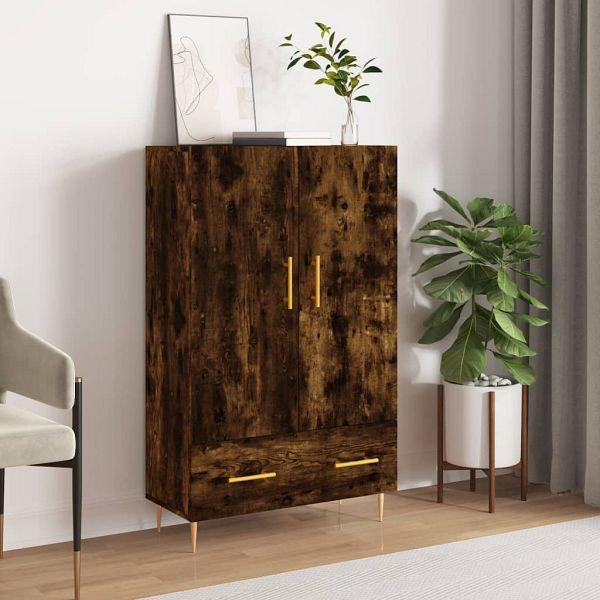 vidaXL Highboard Räuchereiche 69,5x31x115 cm Holzwerkstoff, 828225