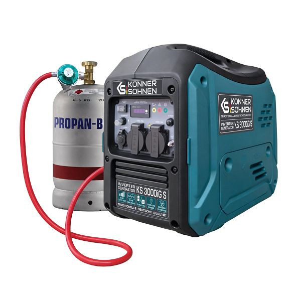 Könner & Söhnen Dual Fuel-Inverter-Generator, Nennleistung 3.0 kW, KS 3000iG S