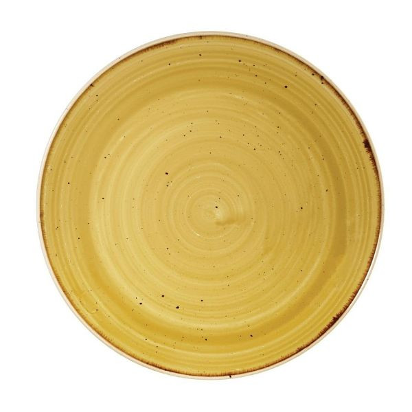 Churchill Stonecast, runder Coupe-Teller, Senfkorngelb, 165 mm, (12 Stück), CN312