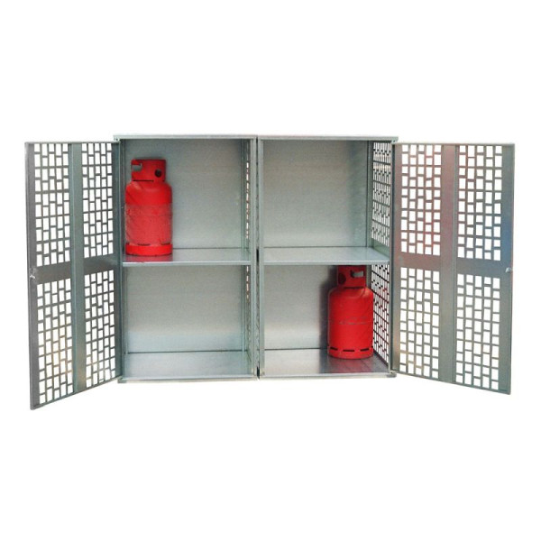 STEIN HGS Gasflaschen-Depot GFD, verzinkt, 20 Stück, Gelocht, 79146.0004