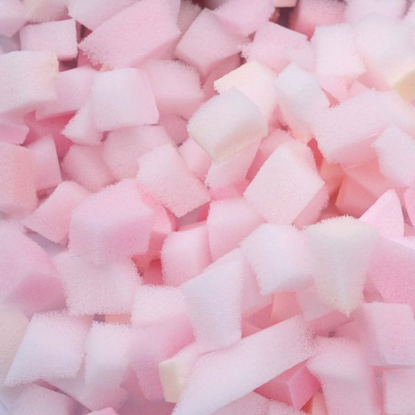 vidaXL Zerkleinerte Schaumfüllung Rosa 18 kg Polyurethan, 900288