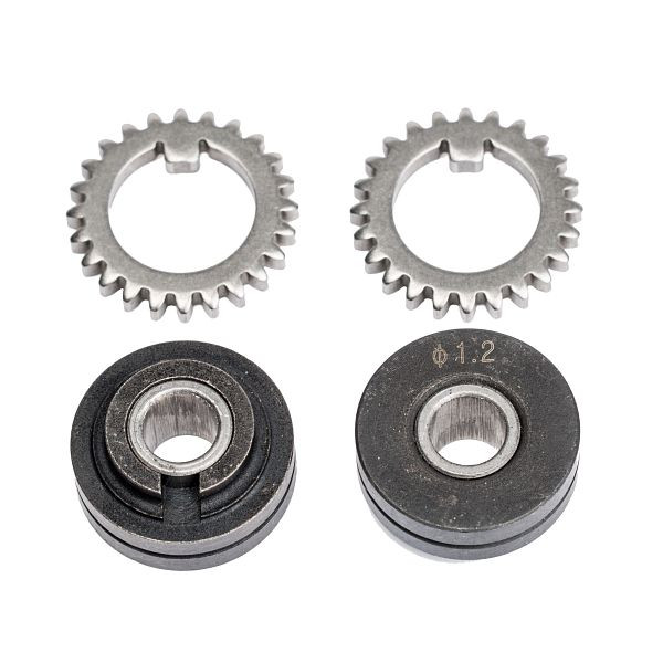 Schweißkraft Vorschubrollenpaar mit Zahnkranz für Massivdraht 0,8 mm, 1033601