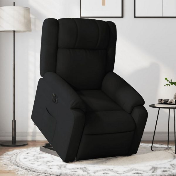 vidaXL Relaxsessel mit Aufstehhilfe Elektrisch Schwarz Stoff, 3205228
