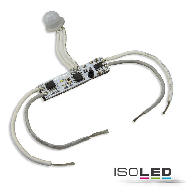 ISOLED LED Mini-Switch PIR Bewegungssensor mit StandBy-Level, 12-24V DC 3A, 113726