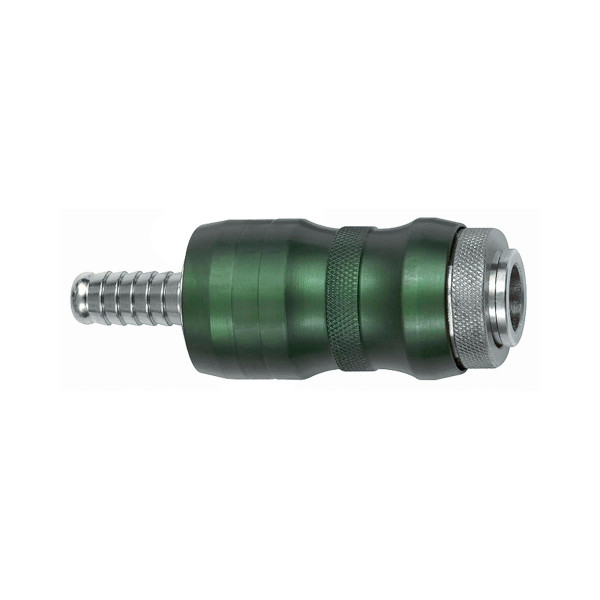 Riegler Sicherheitskupplung NW7,8, Bi-Tec, Messing vernickelt, Tülle LW 6, 2050 l/min, 134080