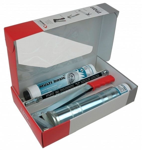 MATO Lube-Shuttle Promo-Set mit 30 cm Sicherheits-Gummipanzerschlauch RH-30C, R1/8", 3011321