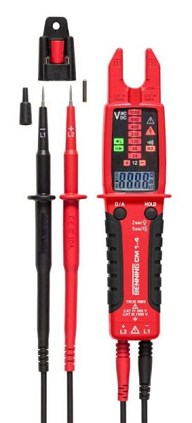Benning CM 1-4 offene Strommesszange, Anzeigeumfang: 9.999 (beleuchtet)/ LED, 044686