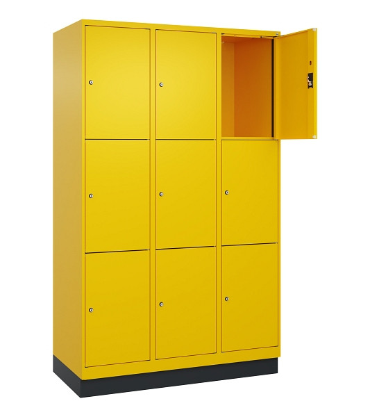 C+P Schließfachschrank Evolo PLUS, mit Sockel, 9 Fächer, 1950x1200x500mm, 1023/1, 049020-323 S10022