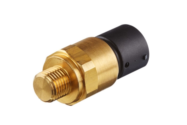 HELLA Temperaturschalter, Kühlerlüfter, 12V, 3-polig, Rundstecker, geschraubt, Doppelausgang/Schließer, 6ZT 007 837-001