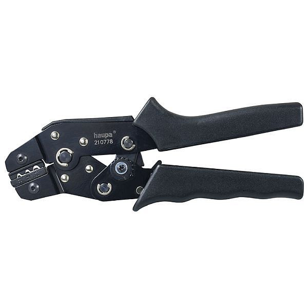 Haupa Crimpzange nicht isolierte Quetschkabelschuhe, Querschnitt: 0.25 bis 2.5 mm², 210778