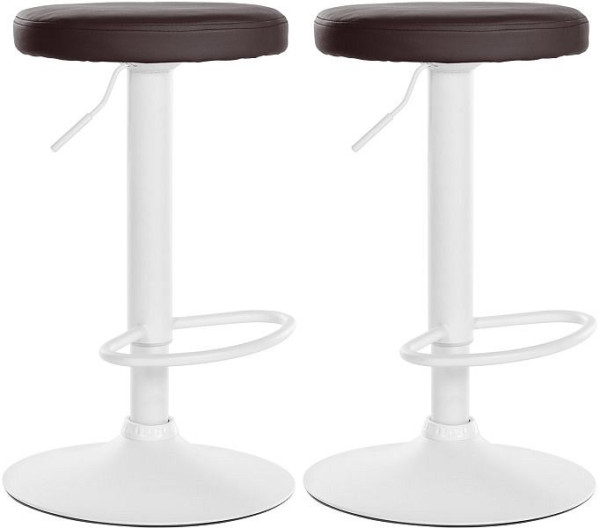 CLP Barhocker Ponte Kunstleder weiß, braun, VE: 2 Stück, 323498