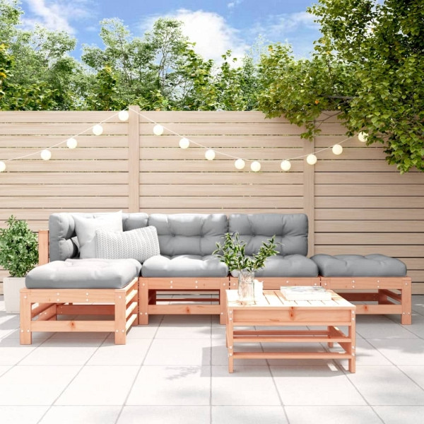 vidaXL 6-tlg. Garten-Lounge-Set Massivholz Douglasie, 3186338