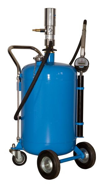 Rapid Mobiler Ölspender mit 80 Liter Behälterinhalt für die Ölabgabe, inkl. pneumatischer Ölpumpe und Handdurchlaufzähler, 22 117