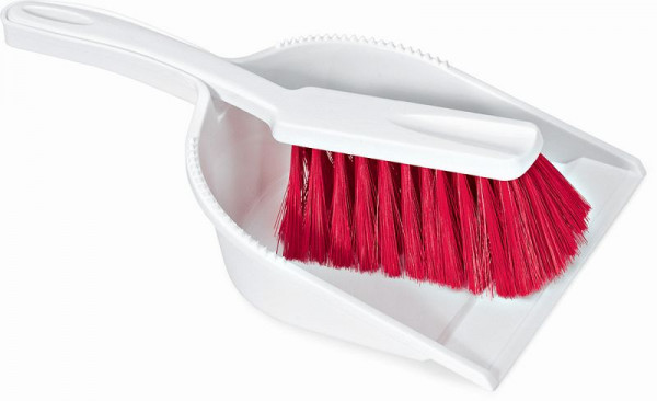 Nölle HACCP Kehrgarnitur rot Borste 0,25 mm, weiche Borsten, VE: 4 Stück, 18456252