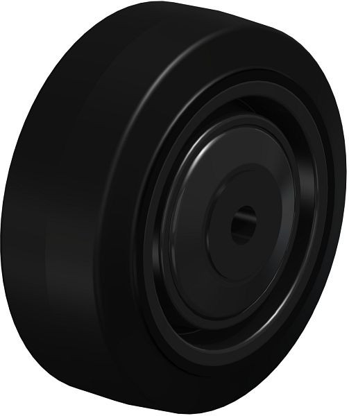 Blickle POEV 80/8K Rad aus Elastik-Vollgummi, Schwarz, 755212