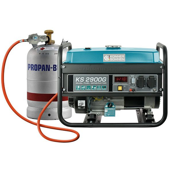 Könner & Söhnen LPG/Benzin-Generator, Nennleistung 2.5 kW, KS 2900G